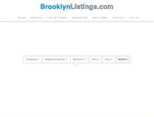 Tablet Screenshot of brooklynlistings.com